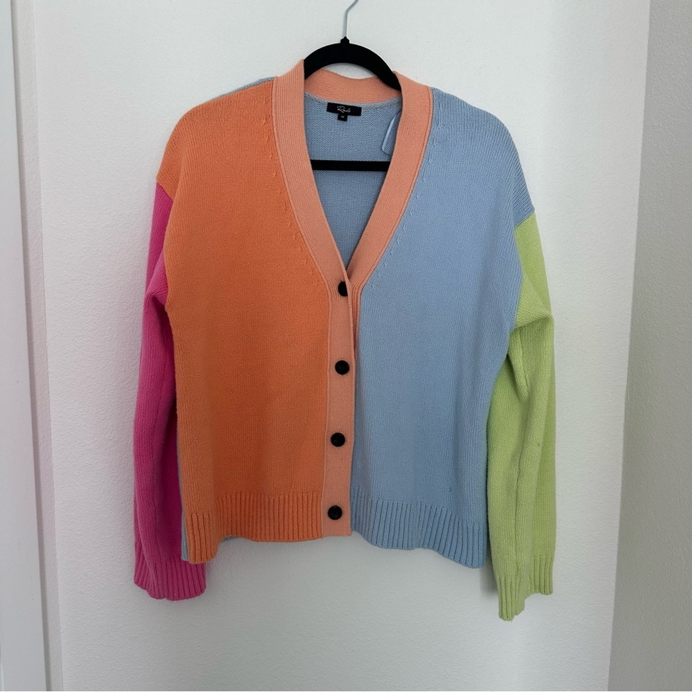 Rails Reese Pastel Colorblock Sweater Cardigan Bu… - image 2
